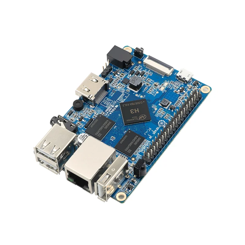 Laranja Pi-H3 Quad-Core PC, 1GB, Quad-Core, Android, Ubuntu, Linux, Android, Mini PC, ORI3, Imagem Debian, Single Board Computer