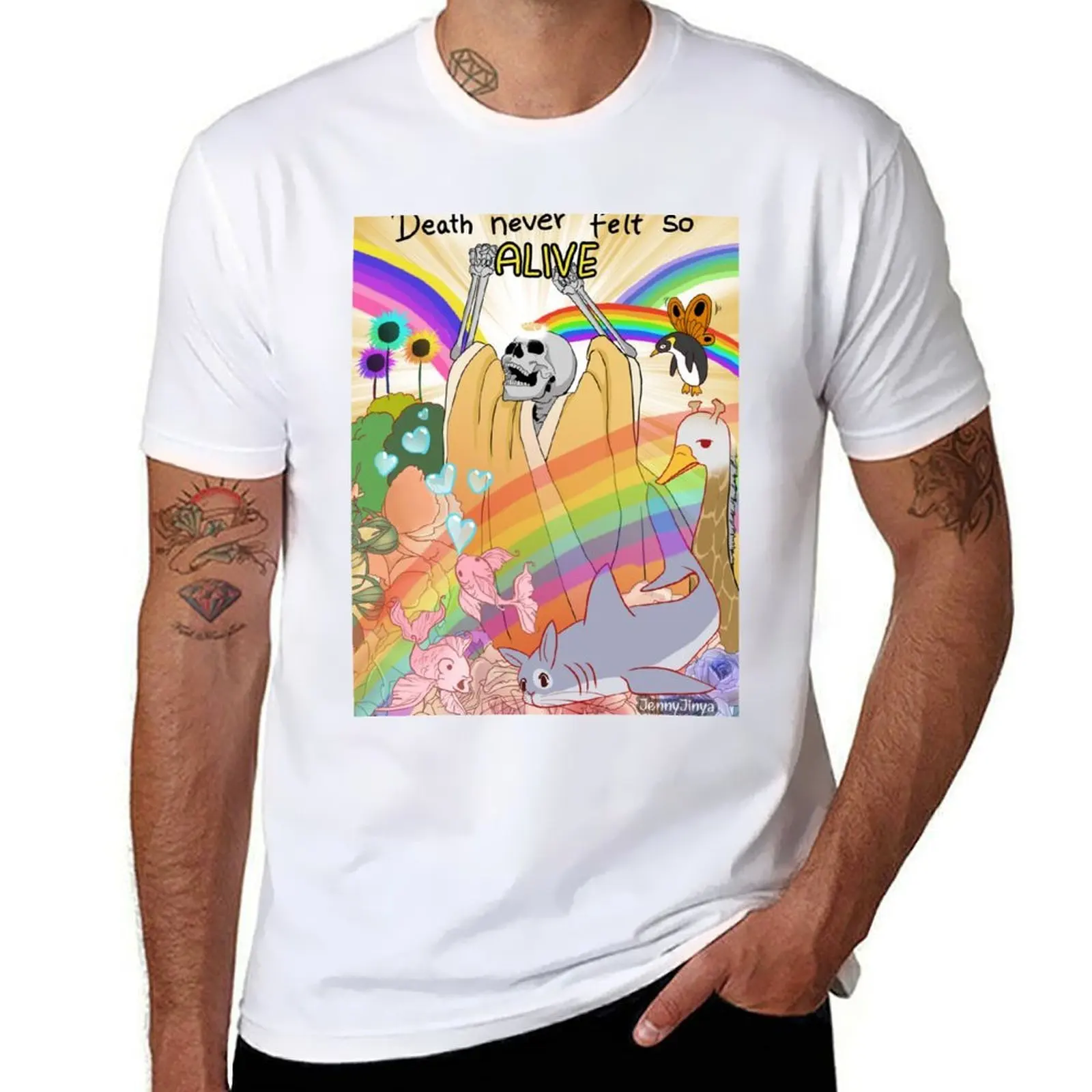 

Death as Life T-Shirt man graphic t shirt men t shirt cotton 100% T-Shirt