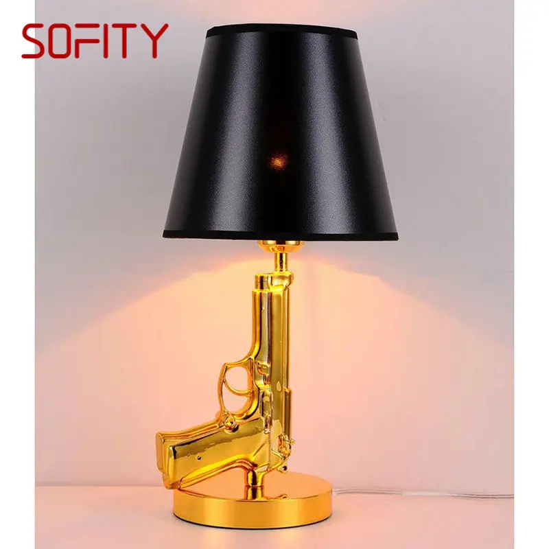 

SOFITY Nordic Table Lamp Modern Vintage Creative Design LED Resin Desk Light Fashion Decor for Living Room Bedroom Bedside