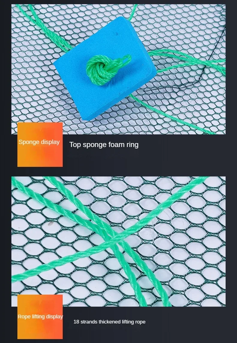 Open folding fishing cage, shrimp cage, lifting net, moving net, fishing net
