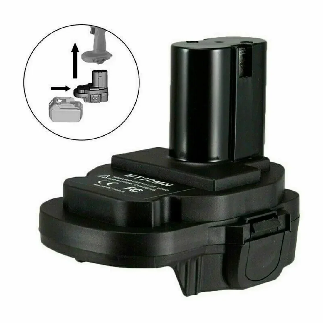 Imagem -03 - Adaptador Conversor de Bateria para Makita Bateria de Íon de Lítio 18v Bl1830b Bl1850 Converter para Ni-cd Ni-mh Bateria Ferramentas