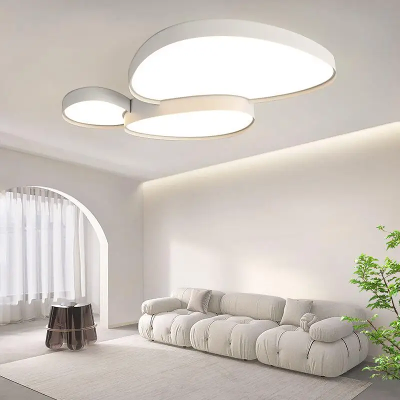 Lampade da soffitto a Led di moda nordica dimmerabili nero bianco per soggiorno camera da letto bagno decorazioni per la casa apparecchio di lucentezza per illuminazione interna