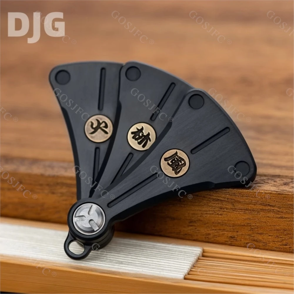 DJG EDC Cicada Cry Ventilador Mecânico Fidget Slider EDC Toy Metal Descompressão Fidget Toys para Adultos