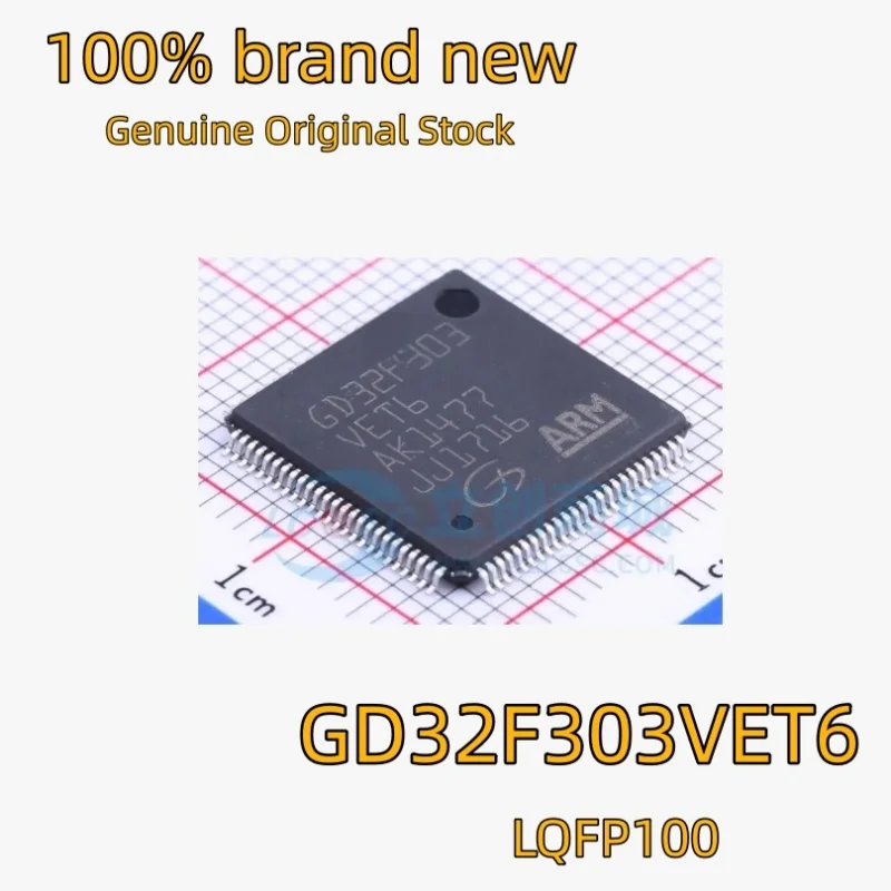 

(10/50 pieces) GD32F303VET6 LQFP100 ARM Cortex‑M4F 32-bit MCU 100% Genuine Brand New In Stock Chipset