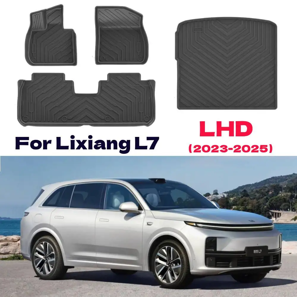 

TPE Floor Mats for Lixiang L7 2025 2023 2024 All Weather Front Rear Cargo Liner Mat, Anti-SlipMats Available in black and orange