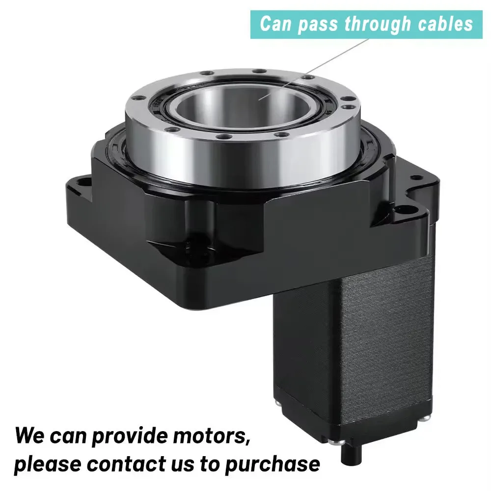 Mesa rotativa oca resistente 60 280mm360CNC plataforma de indexação alto torque 0,01 precisão para corte circular gravação a laser