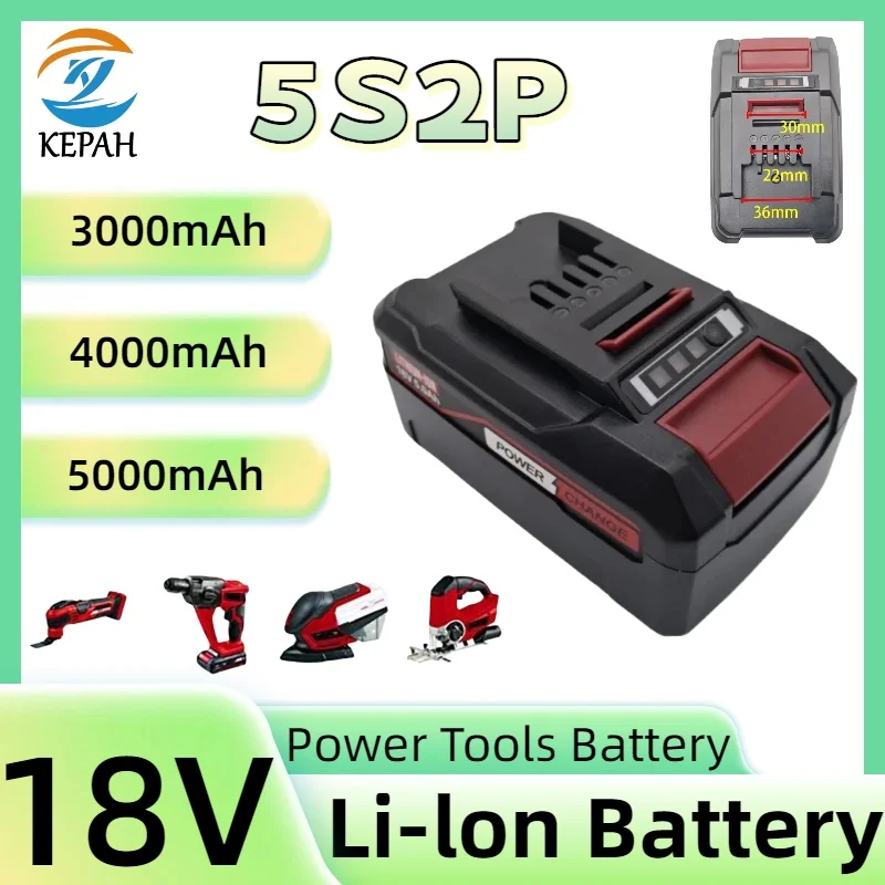 

EIN18C2 18V 5.0Ah/6.0Ah Li-ion Rechargeable Battery for EINHELL Power X-change PX-BAT4 PX-BAT52 4511396 AXXIO TE-HD Power Tool