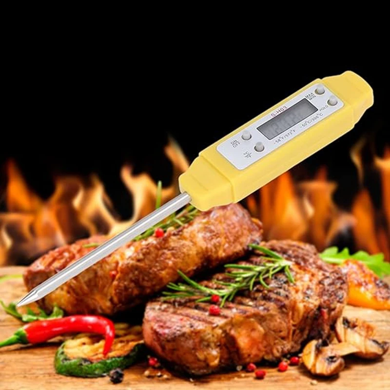 Voedselthermometer Barbecuegereedschap, draagbaar, vleesthermometers om te koken, digitale elektronische zakthermometer voor duurzame grill