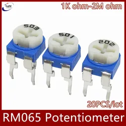 10pcs RM065 RM-065 1K 2K 3K 5K 10K 20K 50K 100K 200K 500K 1M 100 200 300 500 ohm Trimpot Trimmer Potentiometer variable resistor