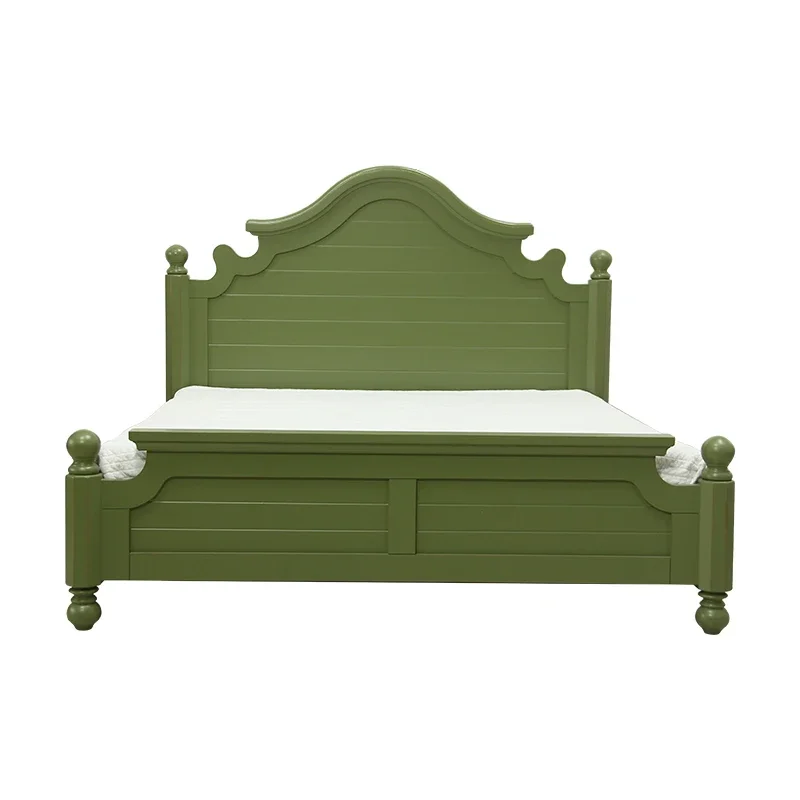 

Solid wood bed 1.8 meters 1.5 residential furniture single double wedding bed