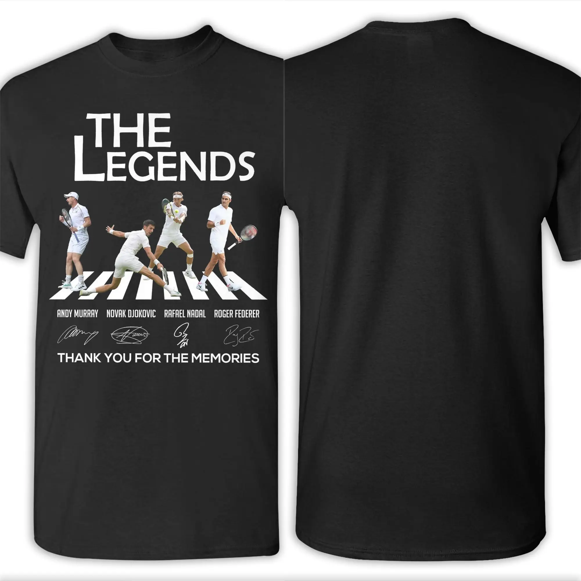 رافائيل الأساطير روجر فيدرر الرجال تي شيرت خمر تيز قصيرة الأكمام طاقم الرقبة تي شيرت 100% القطن 4XL 5XL 6XL بلايز