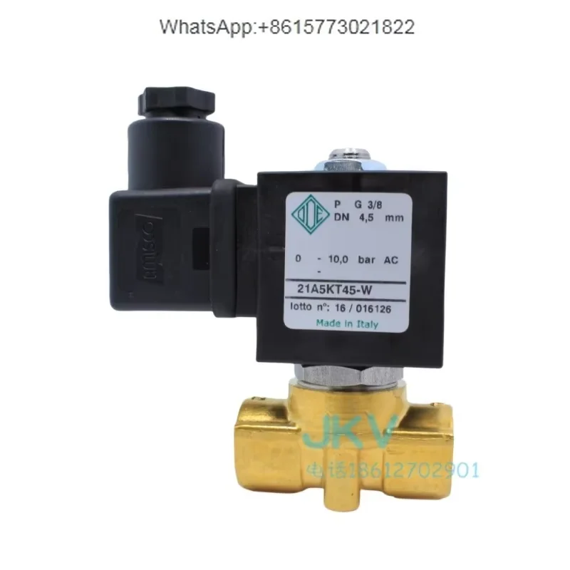 Italian ODE two normally closed solenoid valve copper wire buckle 21A5KT45-W electronic water valve 24V 3 points