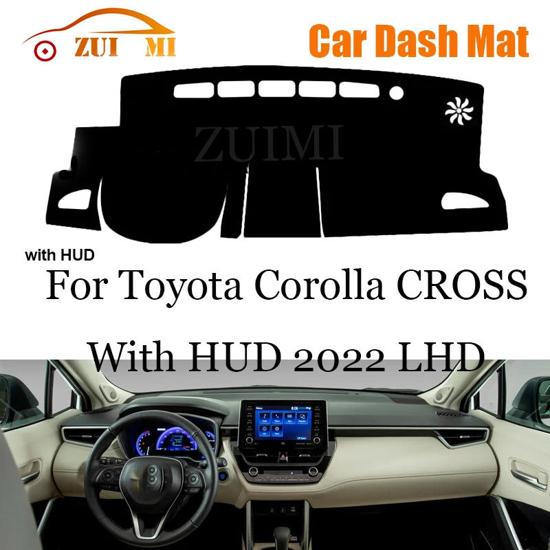 

ZUIMI Dashboard Cover Dash Mat Dashmat For Toyota Cross LHD RHD Dash Board Cover Pad Sun Shade Environmentally Friendly Mat