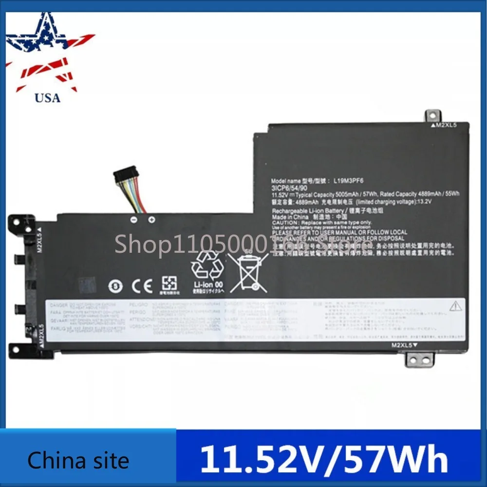 for LENOVO IDEAPAD 5 15ITL05 11.52V 57Wh 4889mAh LI-ION BATTERY L19M3PF6 SB10W86 notebook batteries