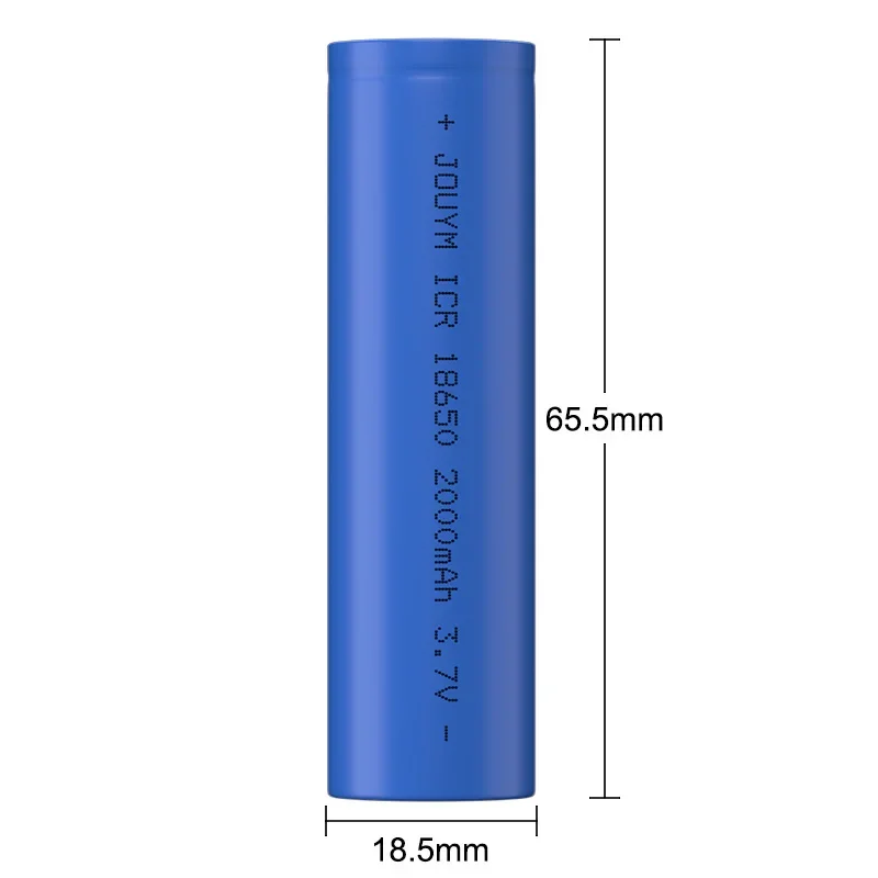 100% Original 2000mAh 18650 Battery 3.7V ICR 18650 Rechargeable Lithium Batteries