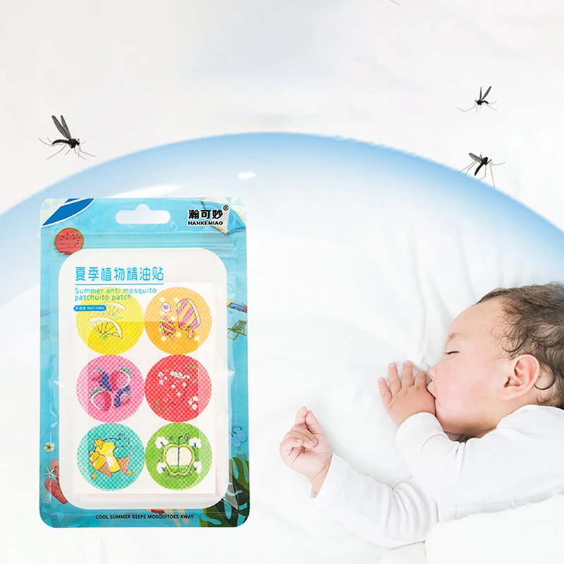 36/72PCS Mosquito-repellent Paste Cartoon Anti-mosquito Sticker Animal Print Mosquito-proof Sticker Pregnant Women Portable