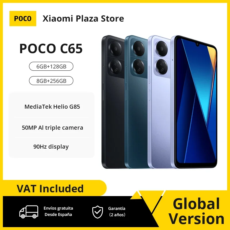 Global Version POCO C65 128GB/256GB MediaTek Helio G85 Octa Core 5000mAh 6.74