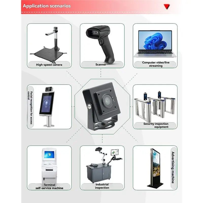 AT82-IMX362 Sensor 12MP 4K HD USB Camera Auto Focus No Distortion Lens Webcam Plug And Play
