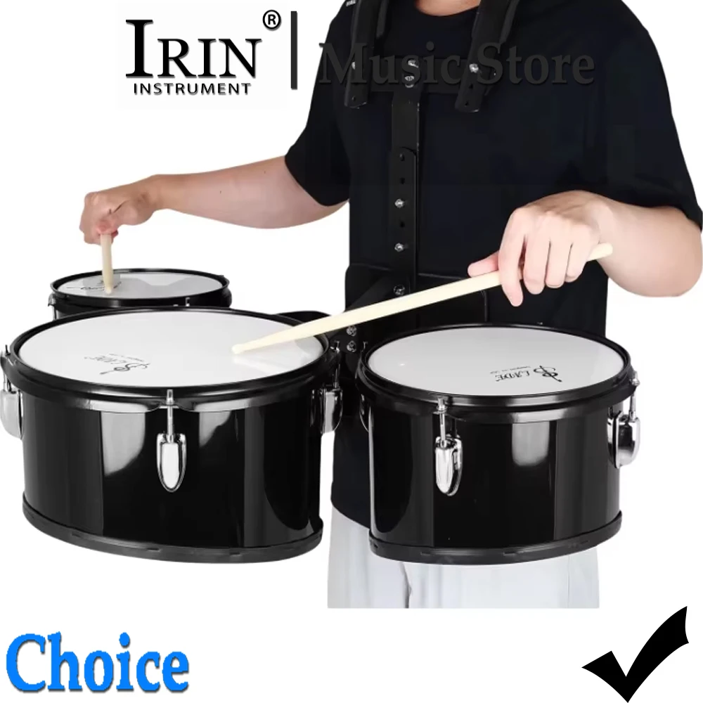 SLADE Marching Drum Kit Triptych Drums Band Polyphonic Drum Back-rack Triple Drum Black Professional Percussion Instruments