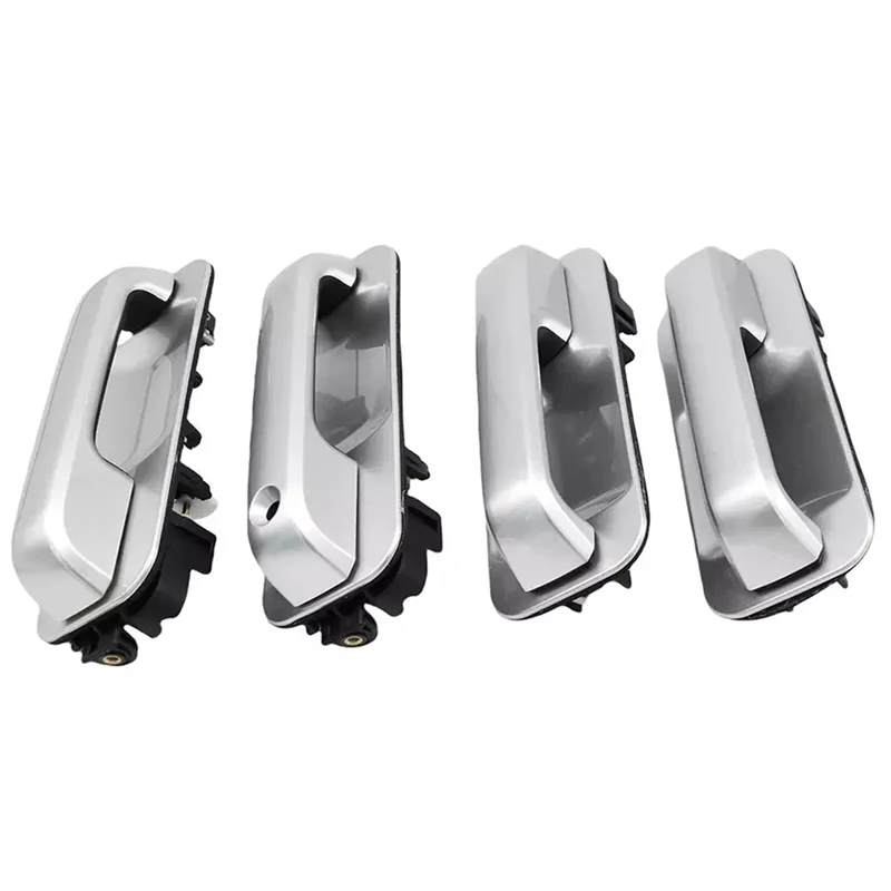 

ABHY-New For Ford F150 2015-2020 Silver Outside Door Handles Front & Rear Set FL3Z1522405AA FL3Z1522404AH FL3Z1626605AF