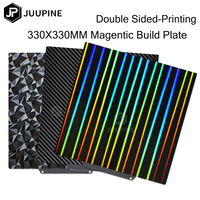 Double Sided 330x330 Build Plate Spring Steel PEI PEO PET H1H Smooth Heat Bed For QIDI X-Max3 PEI Build Plate 330x330mm