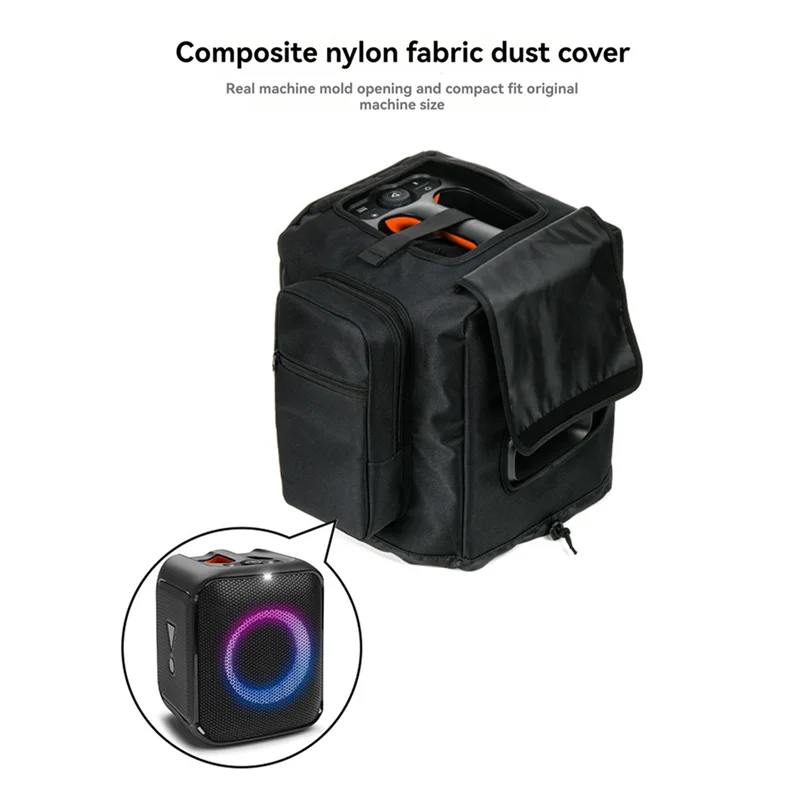 Speaker Cover Shockproof Protective Speaker Case With Side Microphone Storage Bag For JBL Partybox Encore Essential