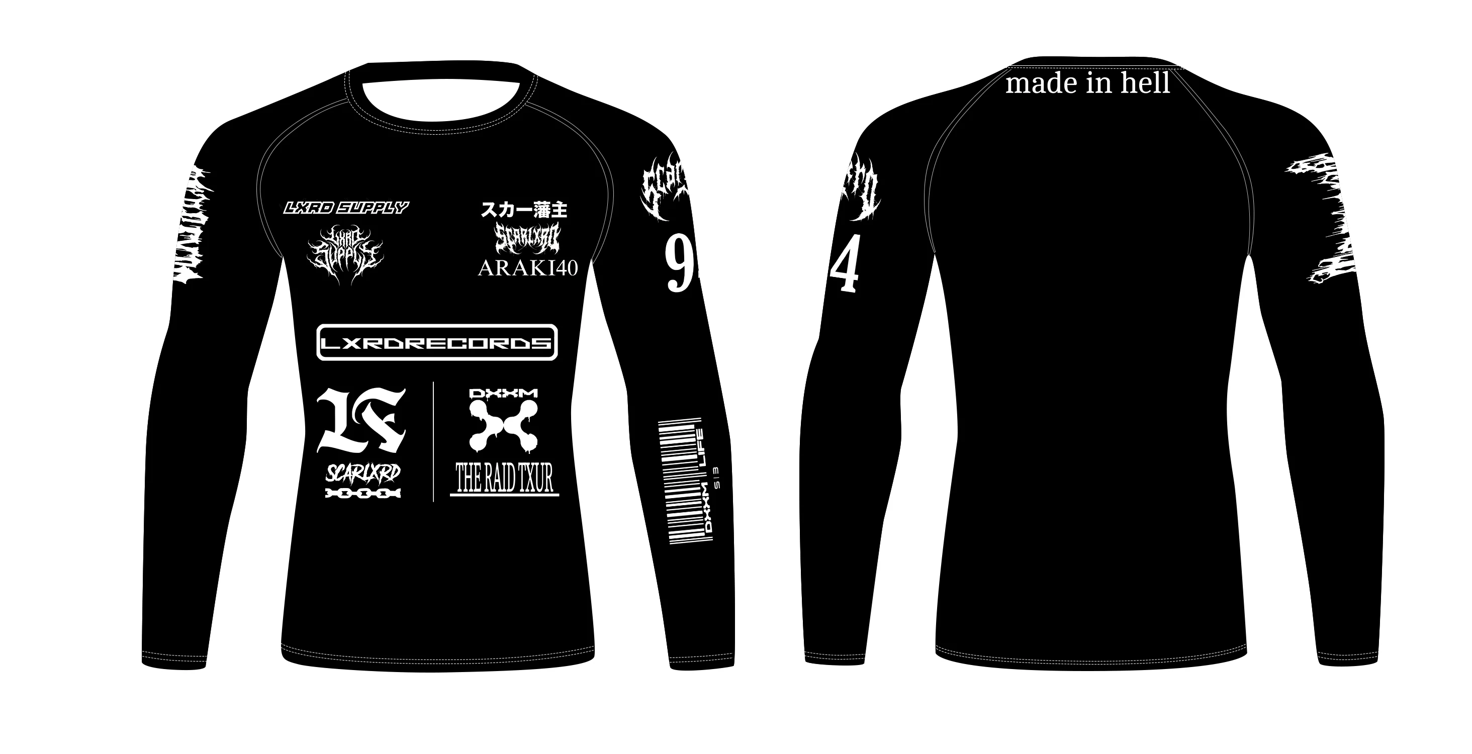 

Custom Design Men's Breathable Fashion Sports long Sleeved T-shirts with Color Blocked