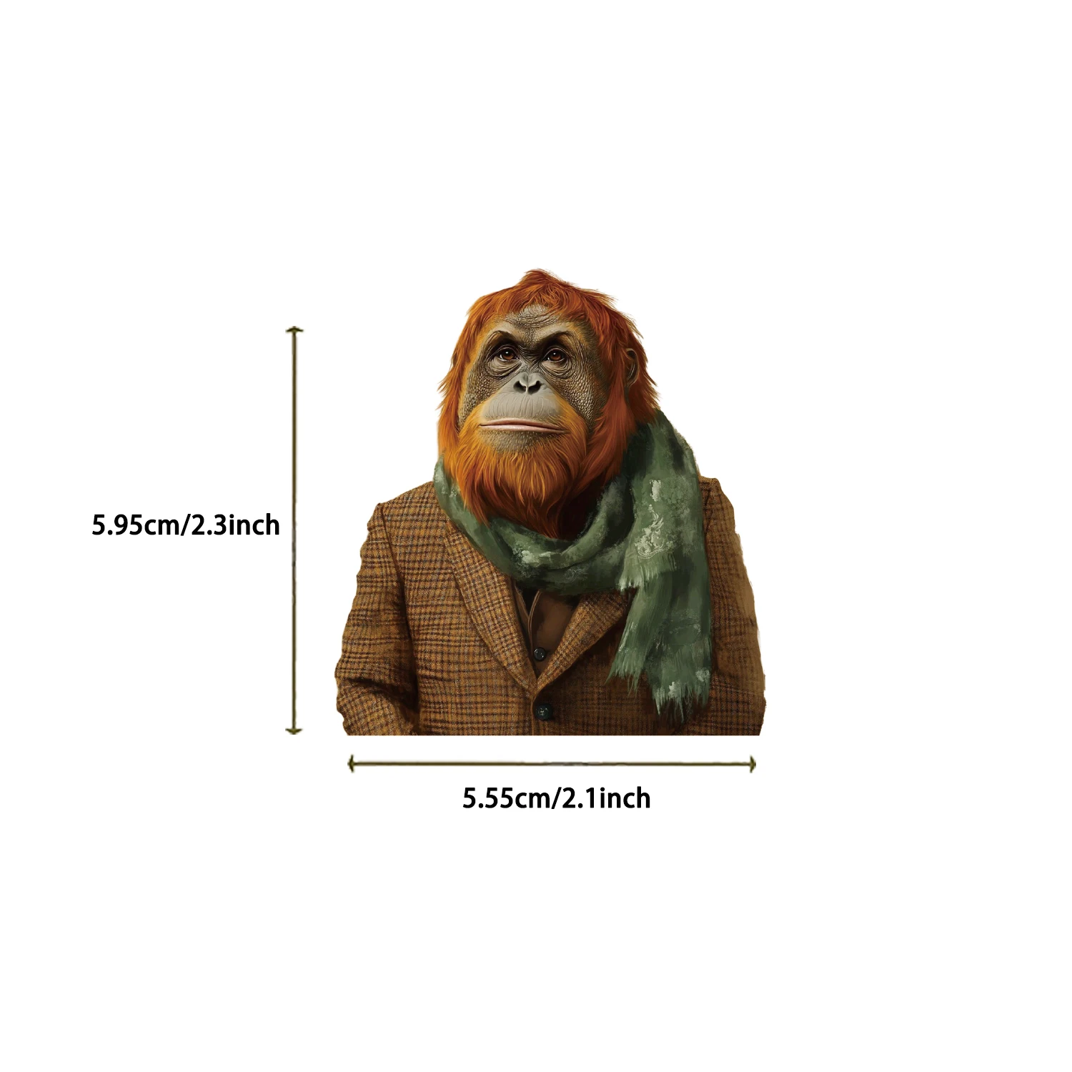 50pcs Animal Portrait Monkey Penguin Collection Stickers Decals Stationery Guitar Phone Bicycle Laptop Luggage Car Sticker