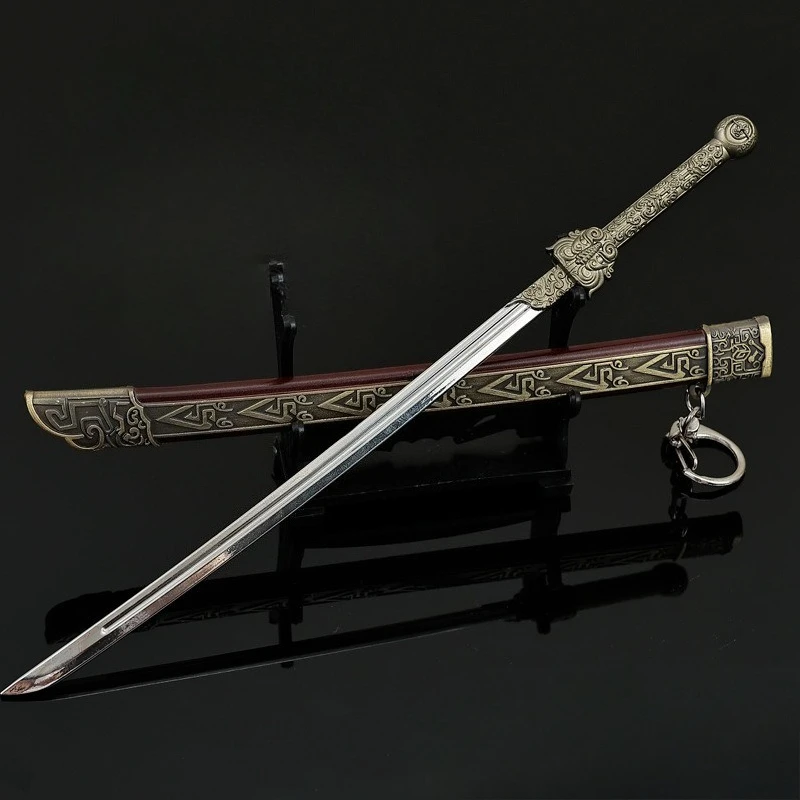 22cm Scroll of Dreams Film and TV Merchandise Thousand Feather Blade Cold weapons Model Melee Toy sword Metal Craft Gift for Boy