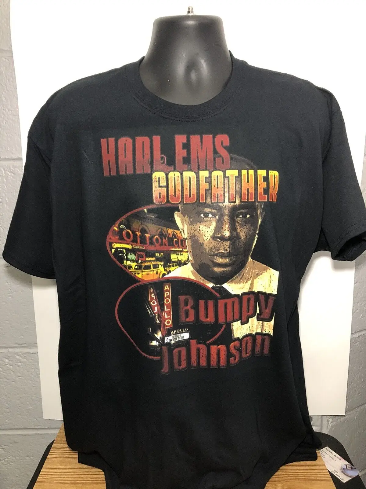 Bumpy Johnson 90s Style Bootleg t shirt sz L Godfather of Harlem