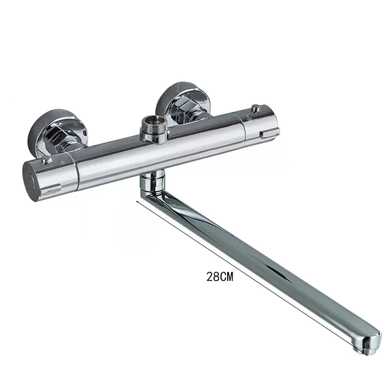 

Copper bathtub faucet, simple constant temperature showerhead set, hot and cold mixed water constant temperature valve