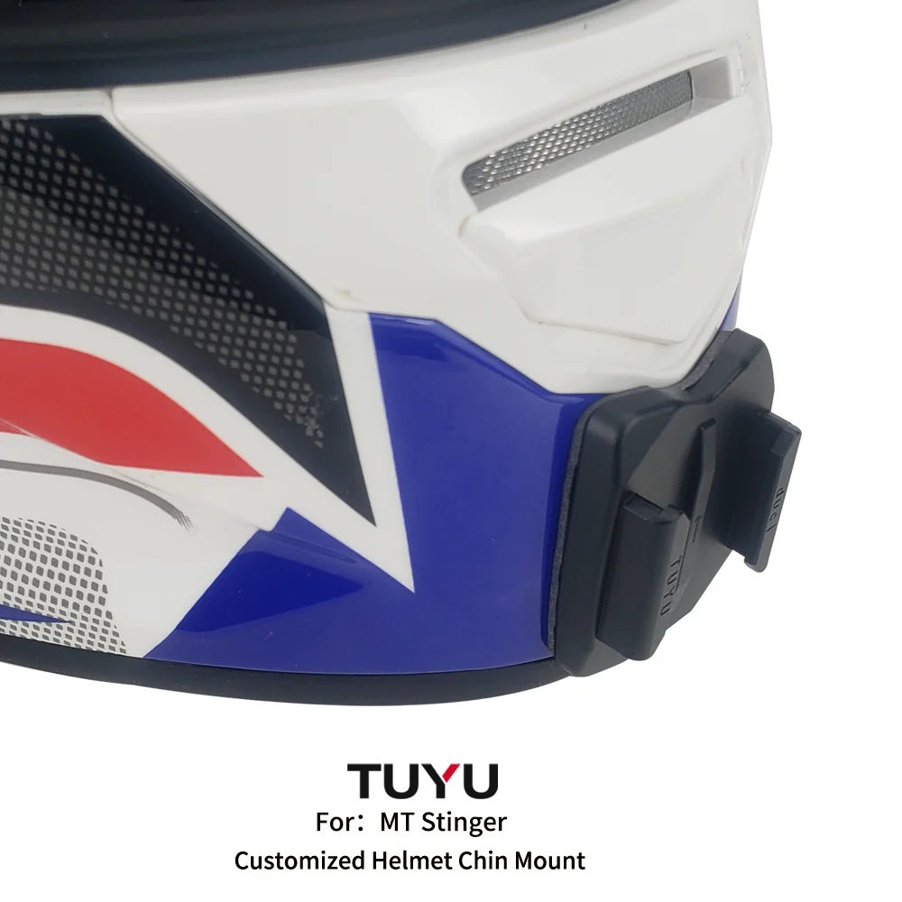Tuyu for MT Stinger Aluminium Helmet Chin Mount for GoPro Hero 13 12 11 10 9 Insta360 X4 X3 Ace pro DJI Action 6 5pro 4 3 Camera