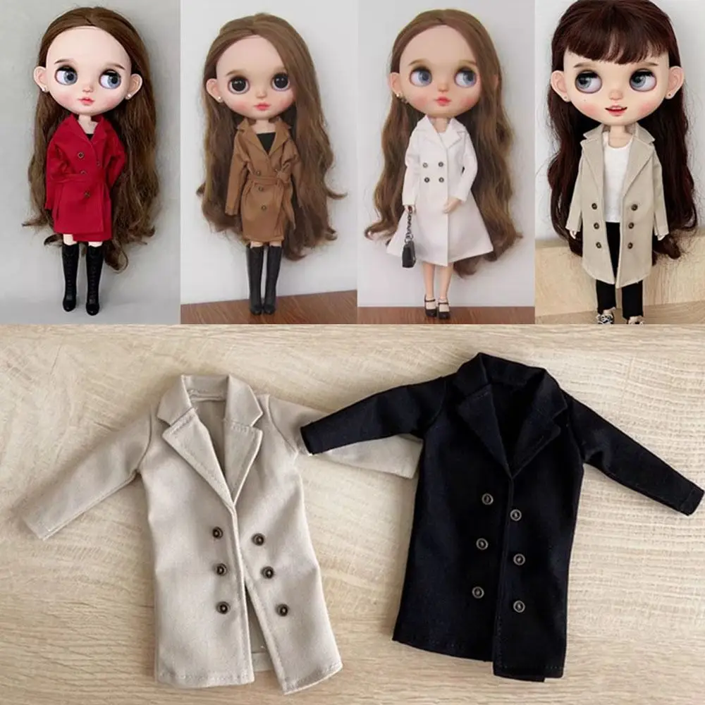 Casual Doll Windbreaker Mini Fashion Long-sleeved Tops Clothes for Azone19 Joint Body ob24/26/27 fr pp Dolls