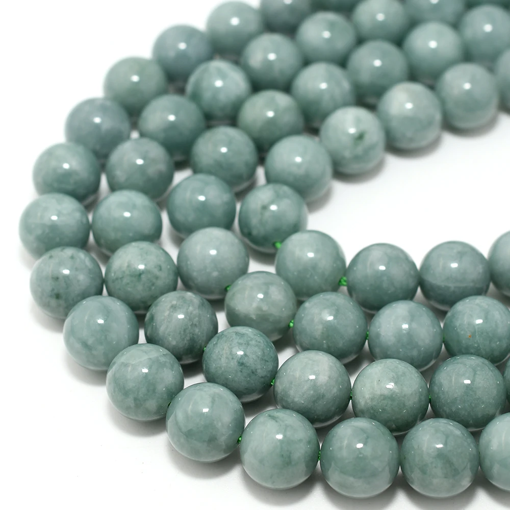 Natural Burma Jade / Jadeite Loose Round Beads 8.5mm