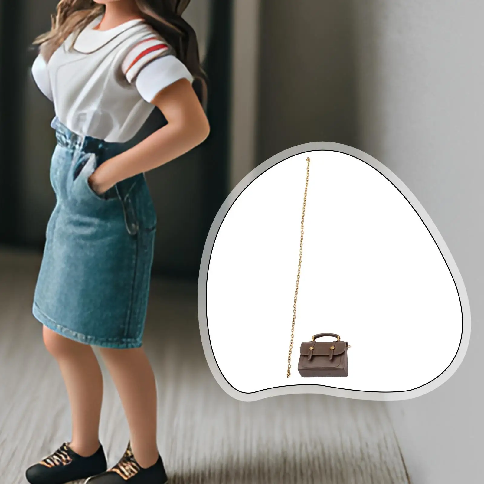 1/6 Scale Action Figure Bag Accessory Versatile Fashion Compact Collection Trendy Photo Prop Doll Costume Accessories Dress up