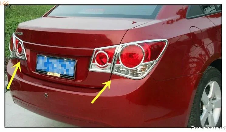 For Chevrolet Cruze 2009-2014 ABS Chrome before headlight rear tail light decorative frame protection decorative car accessories