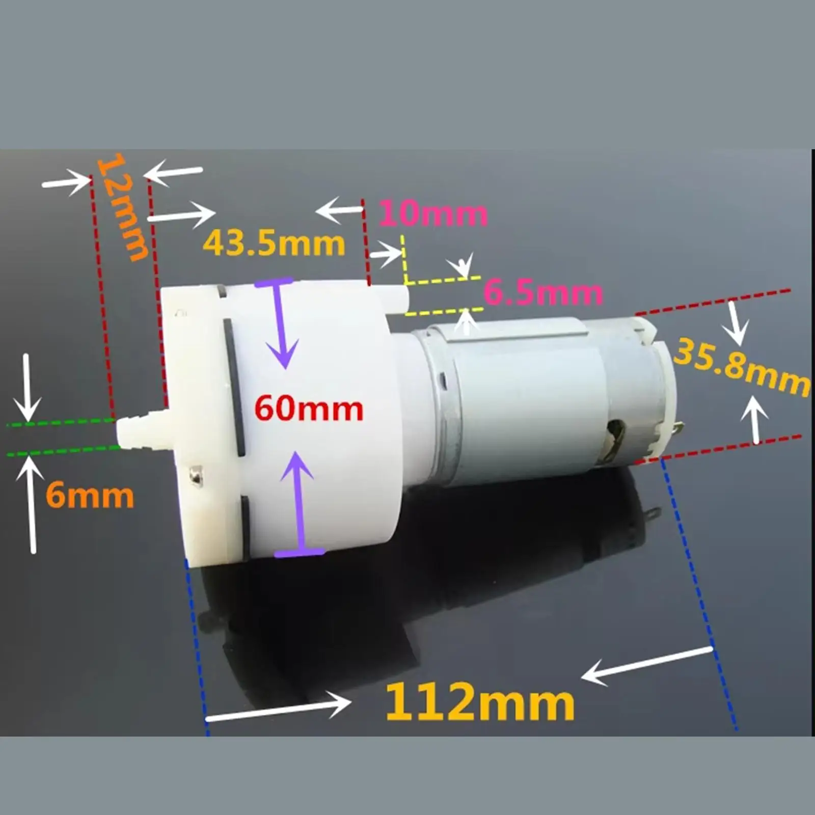Micro Air Pump Replacement Component Easy Installation Vacuum Pump for Aquarium