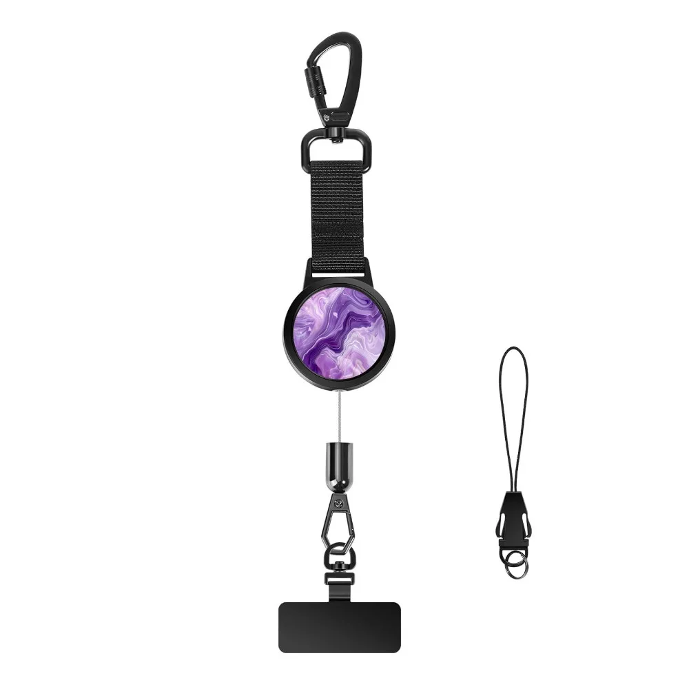 Portable Retractable Phone Lanyard Adjustable Length Lightweight Phone Strap Anti Theft Phone Tether Hiking