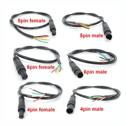 50CM Tail Wire 4Pin 5Pin 6Pin 8Pin Jack Male Female Plug Car DVR Camera Extension DIY Cable Cord Power Line