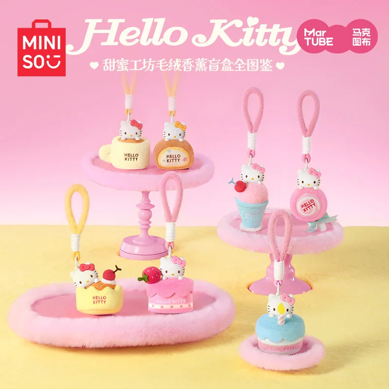 

Hot Genuine Sanrio Hellokitty Sweet Workshop Series Blind Box Fragrant Pendant Mystery Box Cartoon Cake Customized Gift Decor