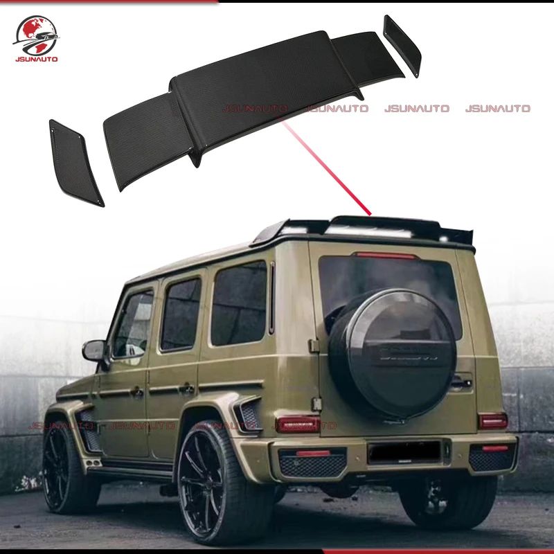 

Конверсионная часть B Style Carbon Fiber G800 Задний спойлер на крышу для W464 G Class G350 G63 Заднее крыло из углеродного волокна для подтяжки лица