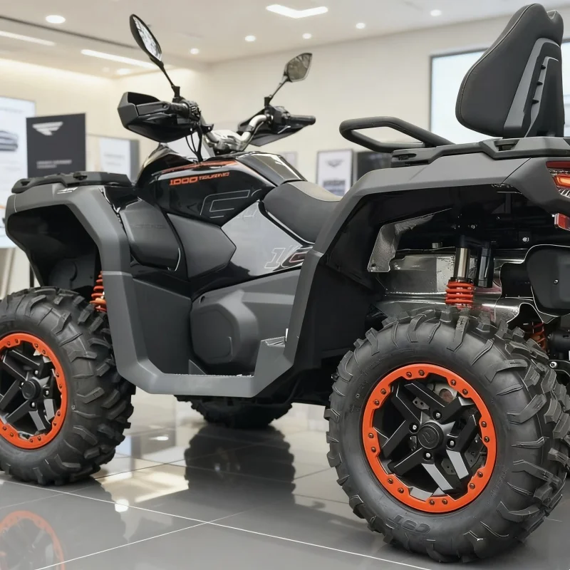 

2 Person Comfort Seat Duo Ride ATV Blue Fuel Cap Mountain Adventure Adjustable Suspension Excellent Climbing Performance