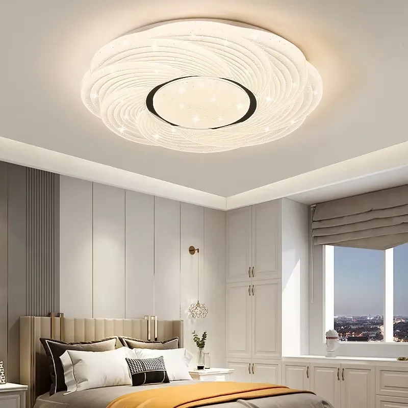 Modern LED Ceiling Light for Bedroom Contemporary Design Room Lighting Fixture Energy Saving Lamp Home Decor