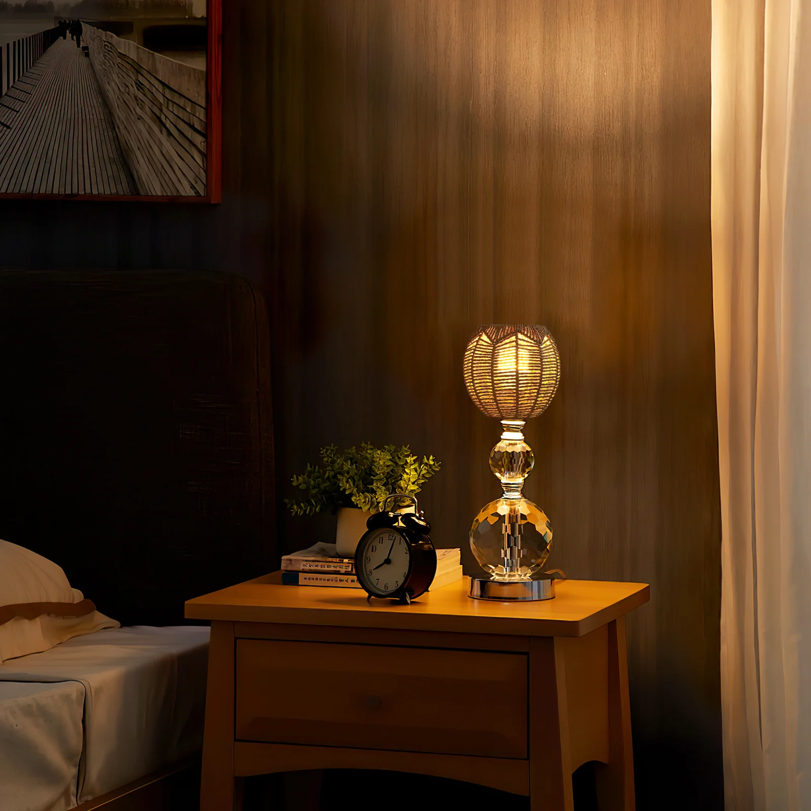 

Lamp Shade 1pc Modern Rattan Chandelier Cover Geometric Woven Light Fixture Hanging Wicker Decorative Basket Rustic Style