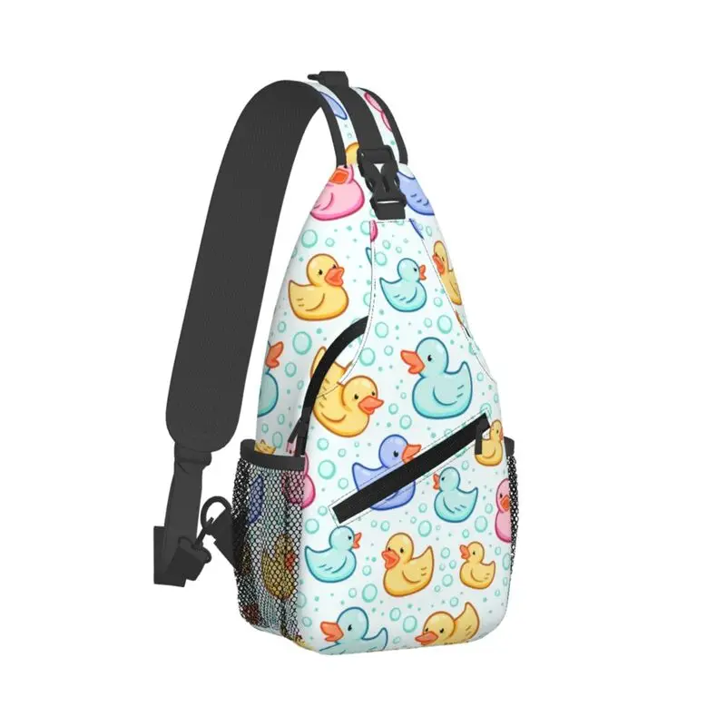 Custom Rubber Ducks Sling Bag Men Cool Shoulder Chest Crossbody Backpack Traveling Daypack