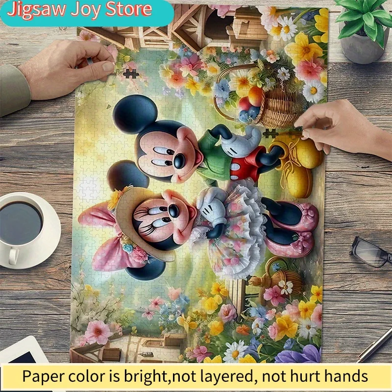 

Пазл «Весенняя цветочная деревня» с Микки и Минни — 74,93x50,04 см, яркие цвета, прочный толстый картон, сложная головоломка для взрослых