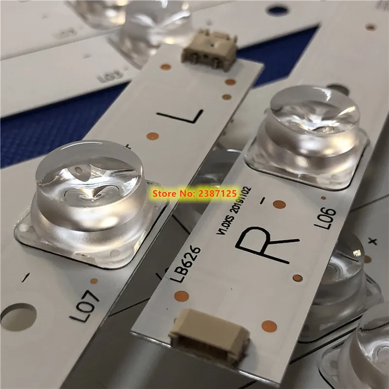 Imagem -02 - Led Backlight Strip Rf-aj550e300601r-05 Rf-aj550e30-0601l-05 a0 Lc55cug8461ks Lsc550fn13-g04 Lc-55cug8462k Hwv55162y 12 Peças