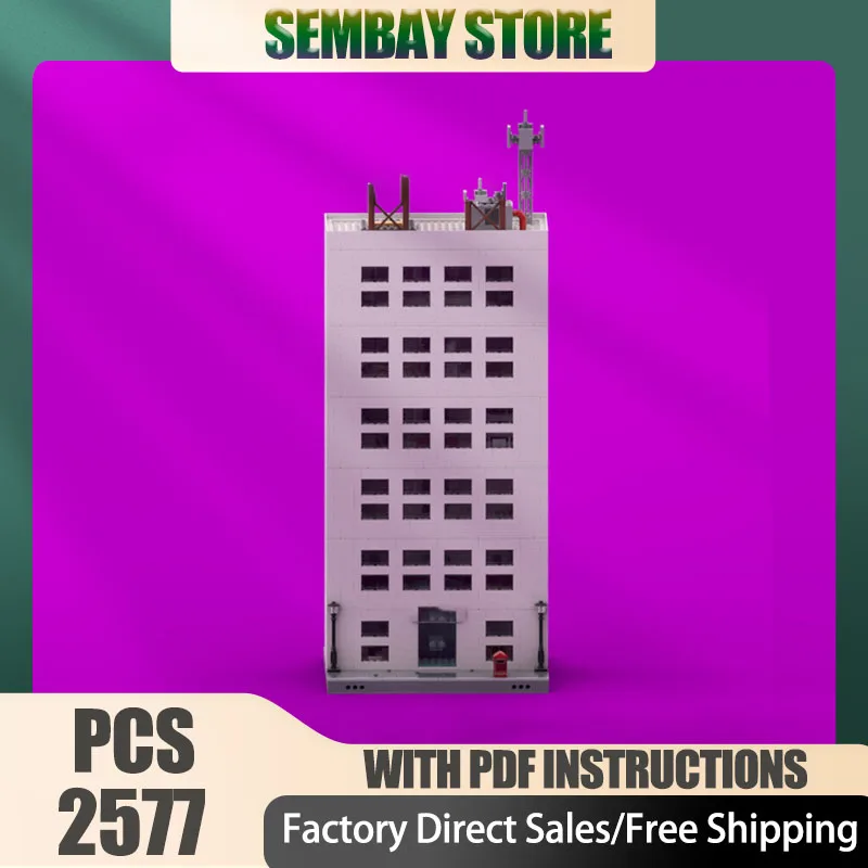 مشاهد الشوارع الشهيرة Moc قوالب بناء نموذج برج وحدات كتل التكنولوجيا عيد الميلاد لتقوم بها بنفسك لعبة هدايا البناء