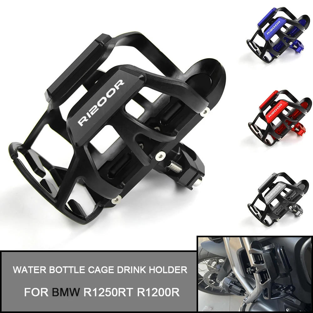 

For BMW R1250RT R1200RT R1250 R1200 R1250 1200 RT CNC Motorbike Beverage Water Bottle Cage Drink Cup Holder Mount Accessories