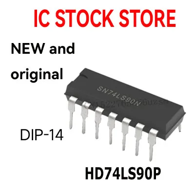 100PCS New and Original  DIP-14 HD74LS90 SN74LS90N 74LS90 SN74LS90 74LS90N  IC HD74LS90P